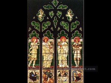 イエス Painting - オックスフォード クライストチャーチ ヴァイナー記念館の窓 ラファエル前派 サー エドワード バーン ジョーンズ